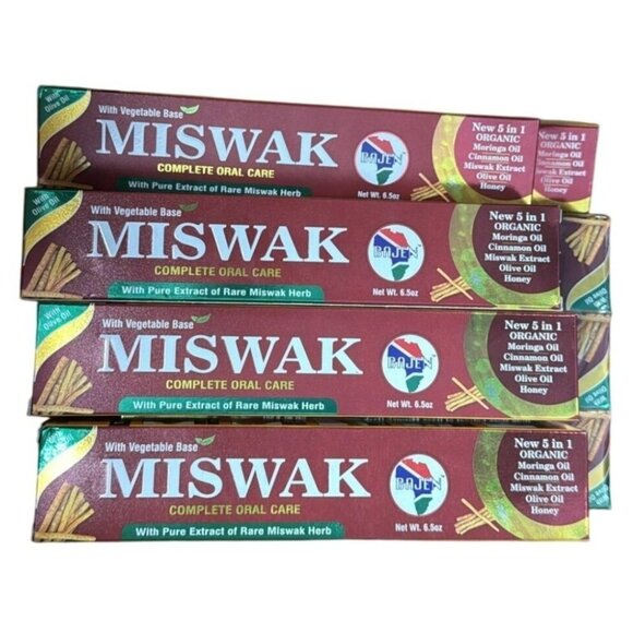 8 Pcs Miswak 5-In-1 Complete Oral Care Toothpaste With Organic Extracts 6.5oz - Picture 1 of 5